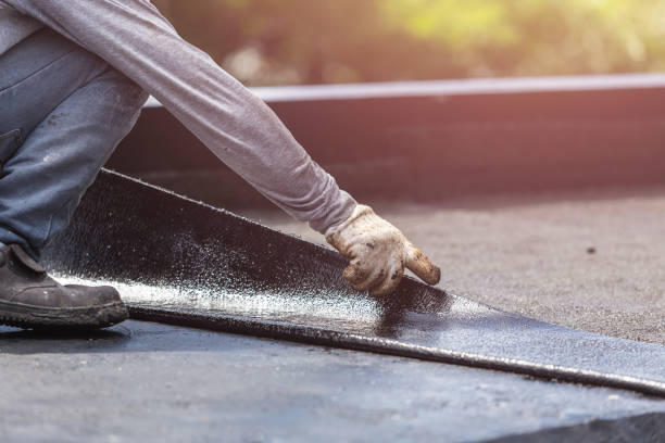 Professional Basement Waterproofing technician working in Bloomfield, NY